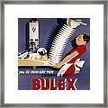 Bulex - Belgium - Vintage Water Heater Advertising Poster Framed Print