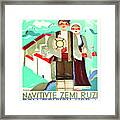 Bulgaria, Couple In Traditional Costumes, Vintage Travel Poster Framed Print
