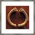 Bull-heads Necklace Framed Print