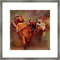 Bull Race 04 Framed Print