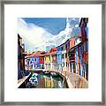 Burano Canal Framed Print