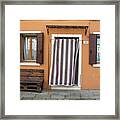 Burano Italy Brown House Framed Print