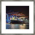 Burchardkai Hamburg Framed Print