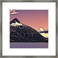 Burns Glacier At Sunset Framed Print
