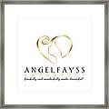 Gold And White Angelfayss Framed Print