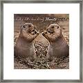 But Only Hearts Framed Print