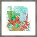 Butterflies In Blue Skies Framed Print