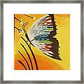 Butterfly Acrylic Canvas Painting by Afreen Kauser