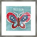 Butterfly Freedom Framed Print