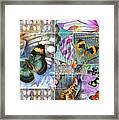 Butterfly Wings Collage Framed Print