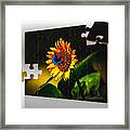 Butterflys-n-flowers Puzzle Framed Print