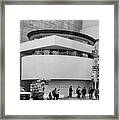 Bw Guggenheim Museum Nyc Framed Print