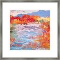 By The River Framed Print