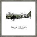 C-47 Dakota Sketch - Kwicherbichen Framed Print
