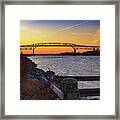 C And D Canal Framed Print