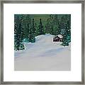 Cabins In The Woods Framed Print