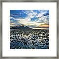 Cable Crossing Orient Point Sunset Framed Print