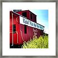 Caboose Framed Print