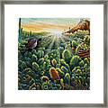 Cactus Wren Framed Print