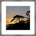 California Coastal Sunset Framed Print
