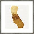 California Gold- Art By Linda Woods Framed Print