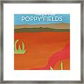 California Poppy Fields- Art By Linda Woods Framed Print