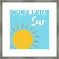 California Sun- Art By Linda Woods Framed Print