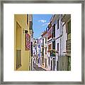 Calle - Sitges - Spain Framed Print