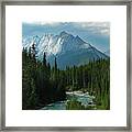 Canadian Rockies Riverscape Framed Print