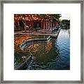 Canal Light Reflections Framed Print