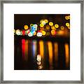 Canal Lights Framed Print