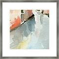 Canal Reflection Watercolor Painting Of Venice Italy Framed Print