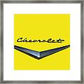 Canary Yellow Chevrolet Framed Print