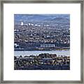 Canberra Panorama From Mt Ainslie Framed Print