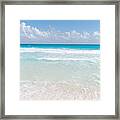 Cancun Beach Scenes Framed Print