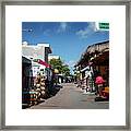 Cancun Mexico - Isla Mujeres - Downtown Isla Mujeres Framed Print