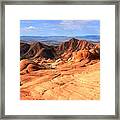 Candy Cliffs And Red Cliffs Panorama Framed Print