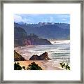 Cannon Beach Coast Oregon Framed Print