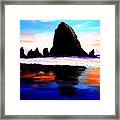 Cannon Beach Hay Stack Rocks #23 Framed Print