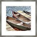 Canoes At Lake Susan Framed Print