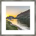 Canyon Lake Sunset Framed Print
