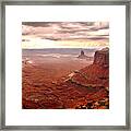Canyonland Rain Framed Print
