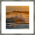 Cape Cod Bay - Heavy Surf - Sunrise Framed Print