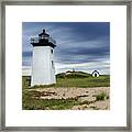 Cape Cod Long Point Lighthouse Square Framed Print