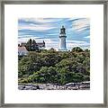 Cape Elizabeth Lighthouse Framed Print