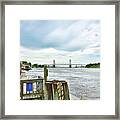 Cape Fear Memorial Bridge - Wilmington North Carolina Framed Print