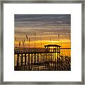 Cape Fear Sunset Fort Fisher Framed Print