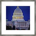 Capitol At Dusk Framed Print