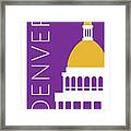 Denver Capitol/purple Framed Print