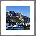 Capri Island Harbor Framed Print